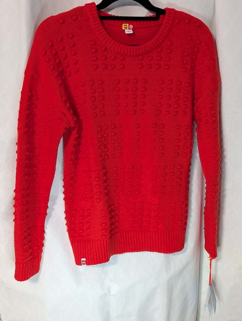 LEGO Collection x Target Youth Textured Brick Red Crewneck Sweater Size L